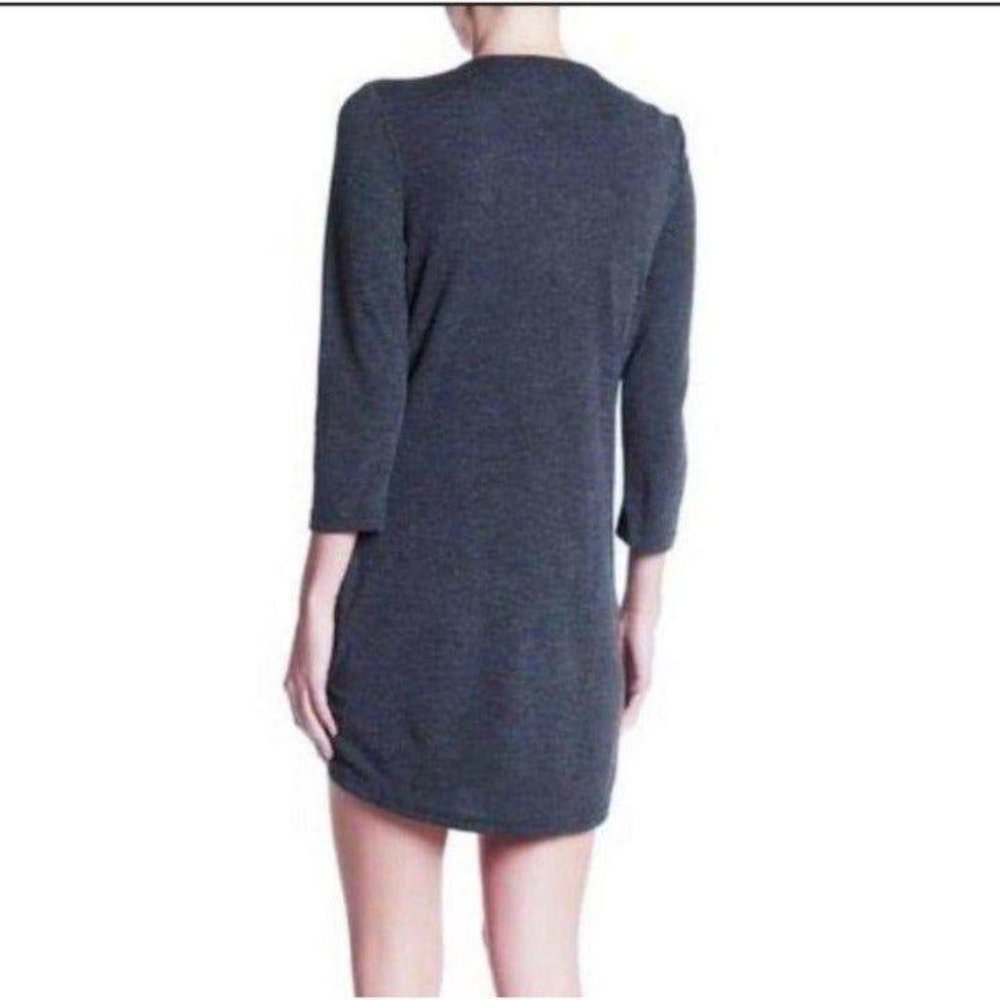 PAPILLON Textured Knit Dress Navy Size S - Picture 4 of 12